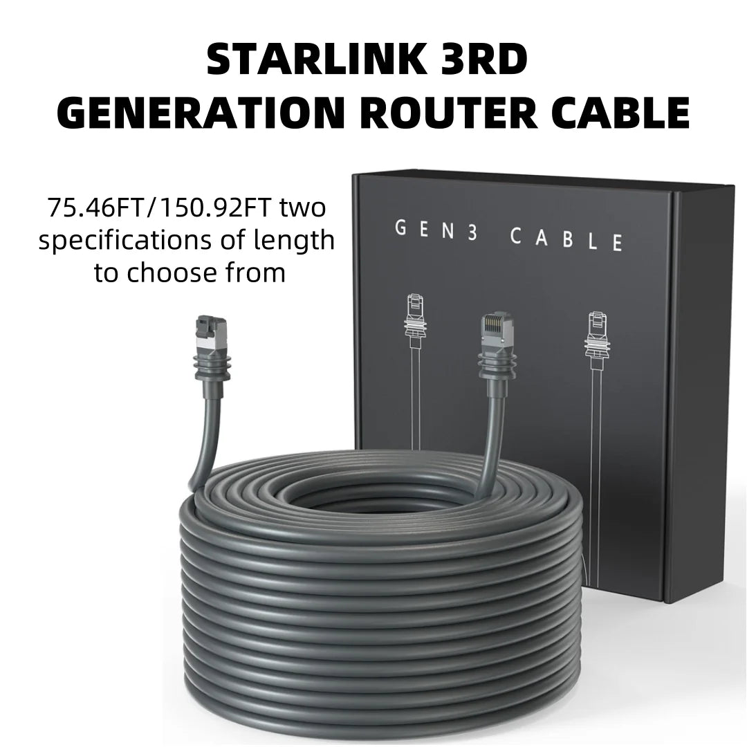 For Starlink 3Rd Generation Router Cable, Gigabit Ethernet RJ45 Router Cable, Used For Starlink Satellite 3Rd Generation Devices