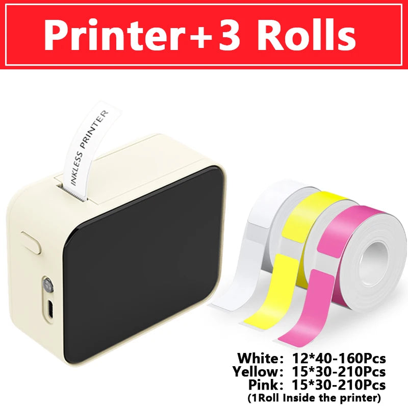 Marklife P15 Mini Pocket Thermal Label Printer Wireless Bluetooth Adhesive Label Maker Similar as D11 D110 D101 Portable Printer