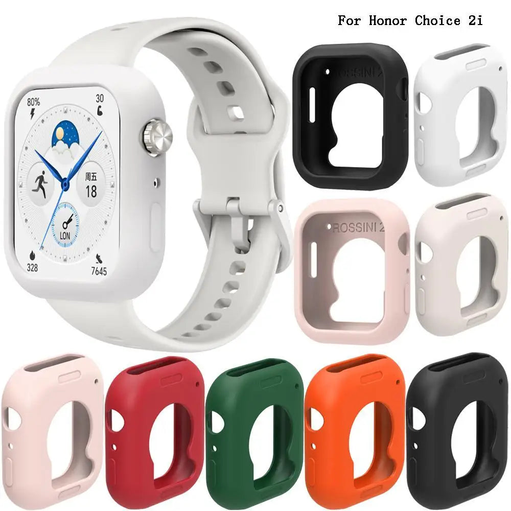 Silicone Watchband Strap+Case for Huawei Honor Choice ROSSINI 2i Smartwatch Bracelet & Case Film Replacement Wrist Band Correa