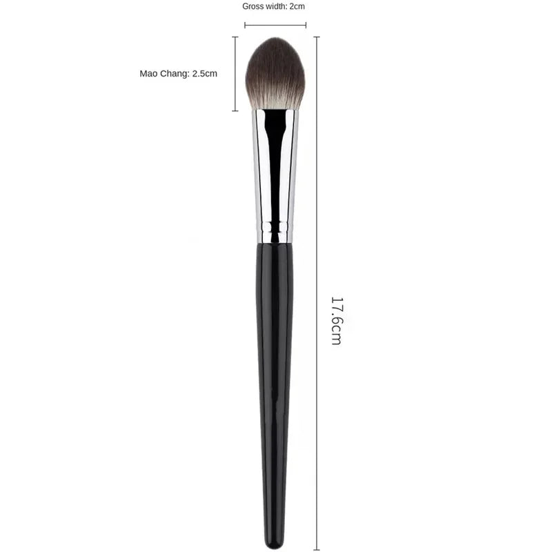 1/2PCS Peach Heart Blusher Brush - Precision Flat Applicator for Powder/Cream/Liquid, Vegan & Cruelty-Free Makeup Tool