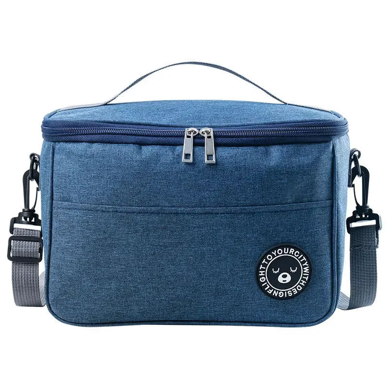 Portable Lunch Bag Food Thermal Box Waterproof Office Cooler Lunchbox With Shoulder Strap Insulated Case Essential for picnics