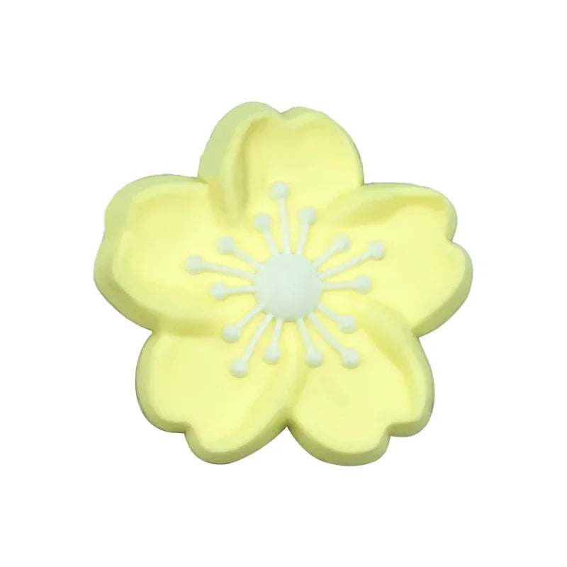 1/16pcs Cute Dog Butterfly Shoe Accessories for Women Girls Yellow Diamond Heart Shoe Charms Cherry Blossom Palm Pin Clog