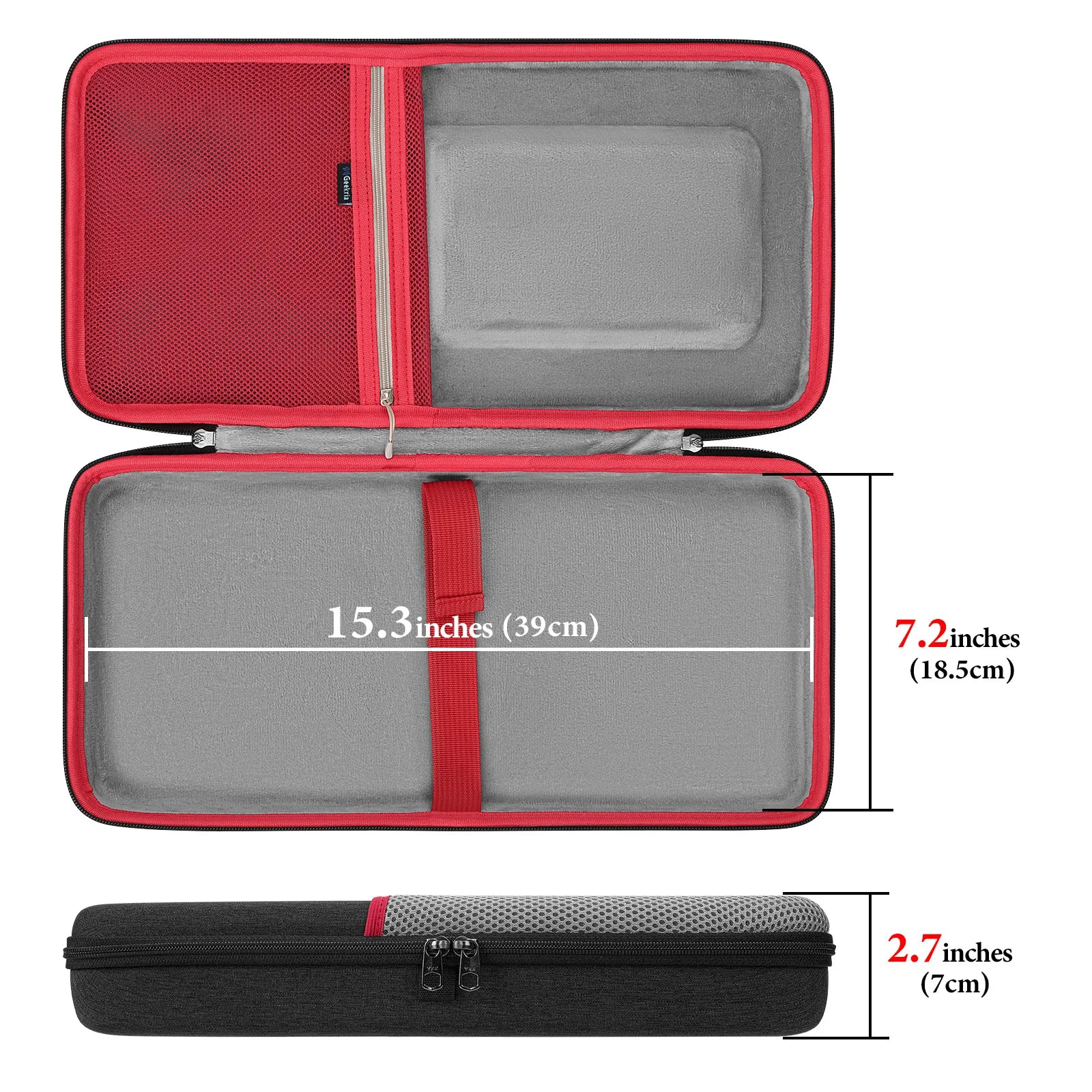 Geekria Keyboard Case Compatible with 8Bitdo Retro Mechanical Keyboard Dual Super Programmable Keys Against Drops, Dust, Bumps