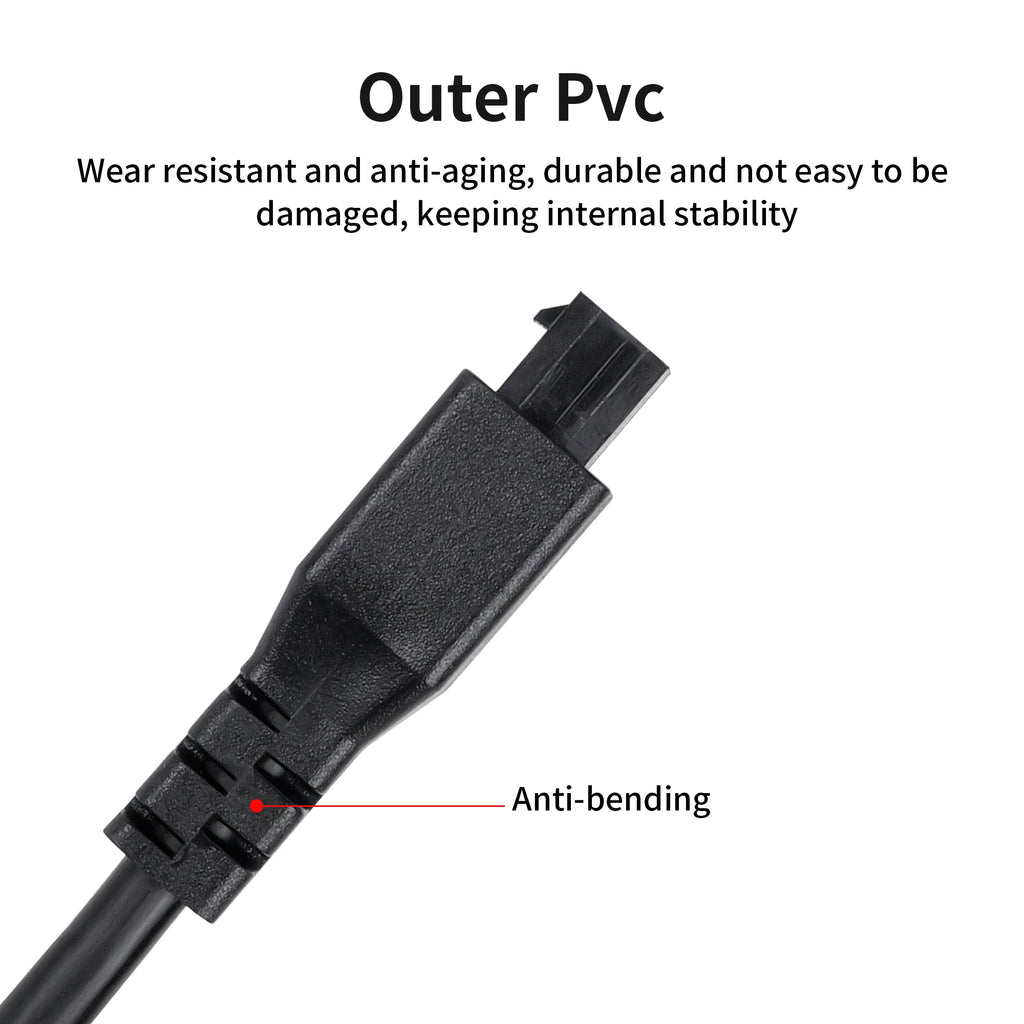 For Anycubic Kobra 3 Combo 4-Pin Data Cable ACE Pro Extension Cable 1M 2M with Magnetic Ring for Kobra 3/Max/S1/S1C 3D Printer