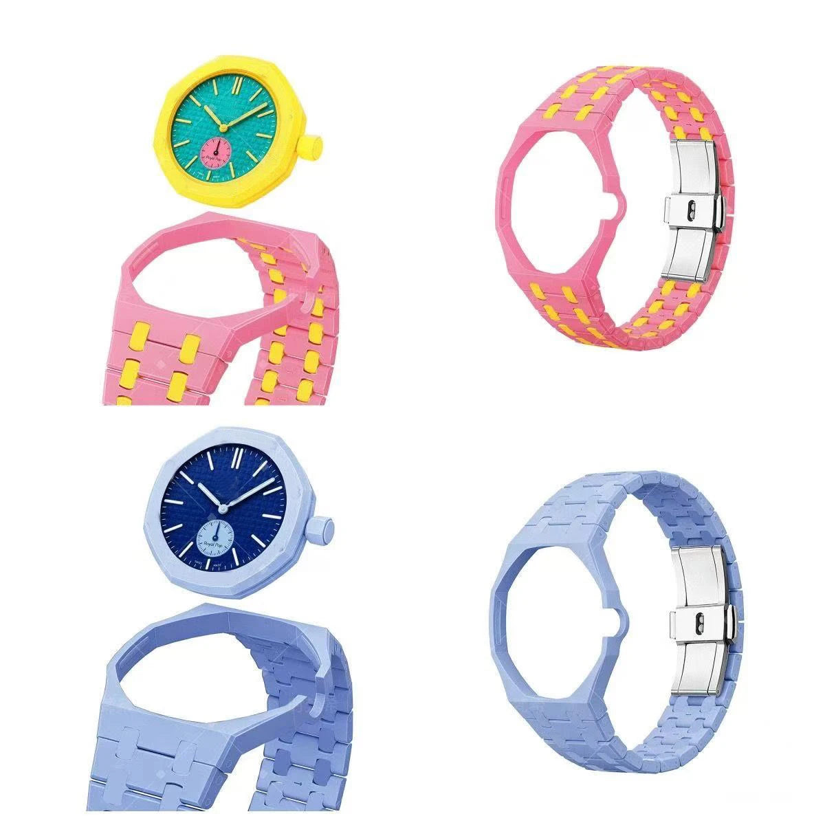 Advanced Luxury Modification Kit Pocket Changer To Wristwatch For Swatch X AP Royal POP Ceramic Biomaterials Watch Case Strap