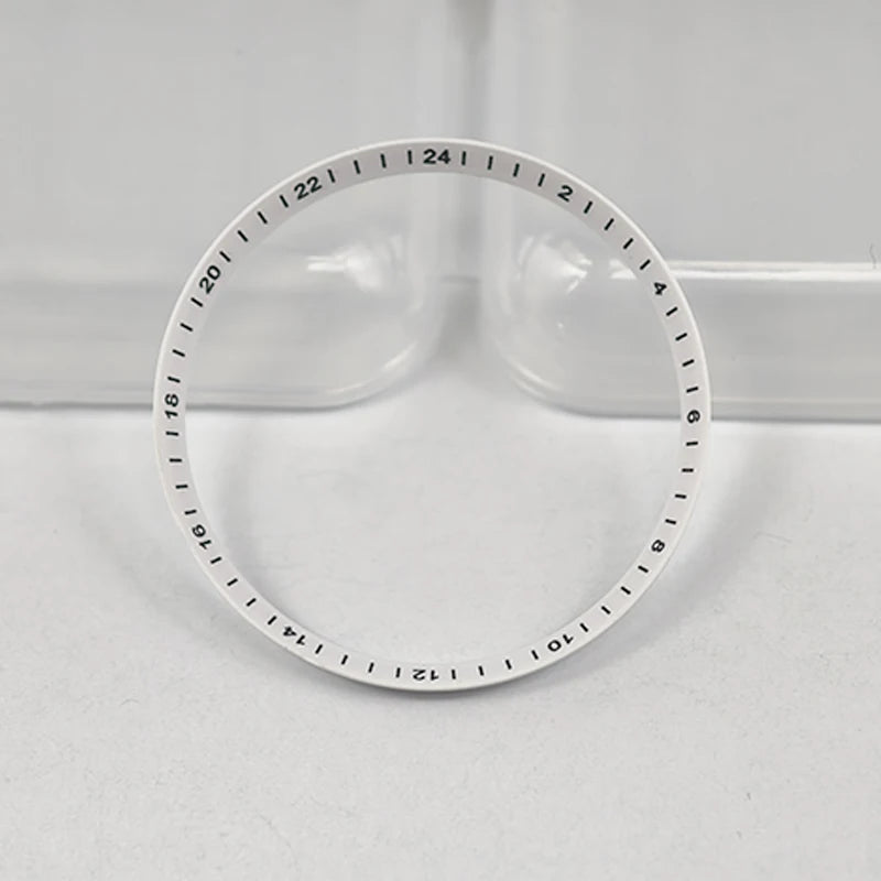 30.5mm Watch Chapter Rings Fit SKX007 SKX009 SRPD Watch Case Plastic Inner Ring NH35 NH36 Movement Men's Watch Parts Replace