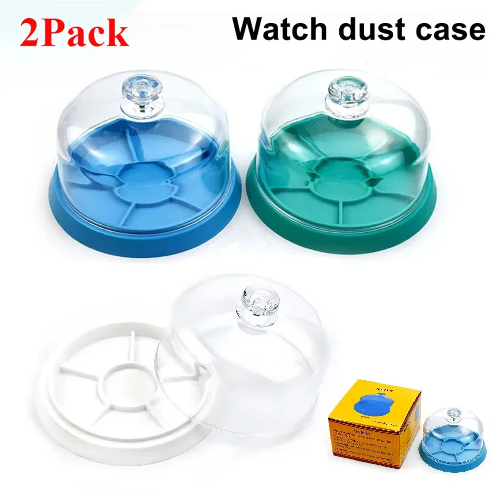 1/2pcs Watch Dust Sheet Cover with Tray Watch Movement Repair Tool Jewelry tools Spare Protector Watchmaker Repair Tool