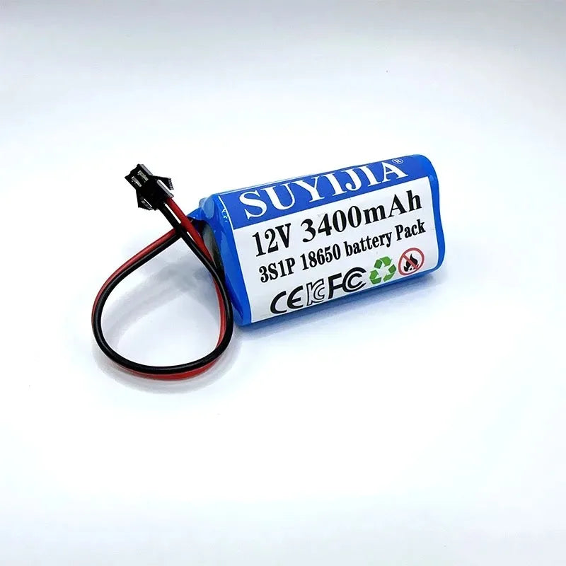 New Original 12V 3S1P Battery 6800mAh 12.6v 11.1v 18650 Lithium-ion Battery Pack Rechargeable Battery for CCTV Camera Fascia Gun