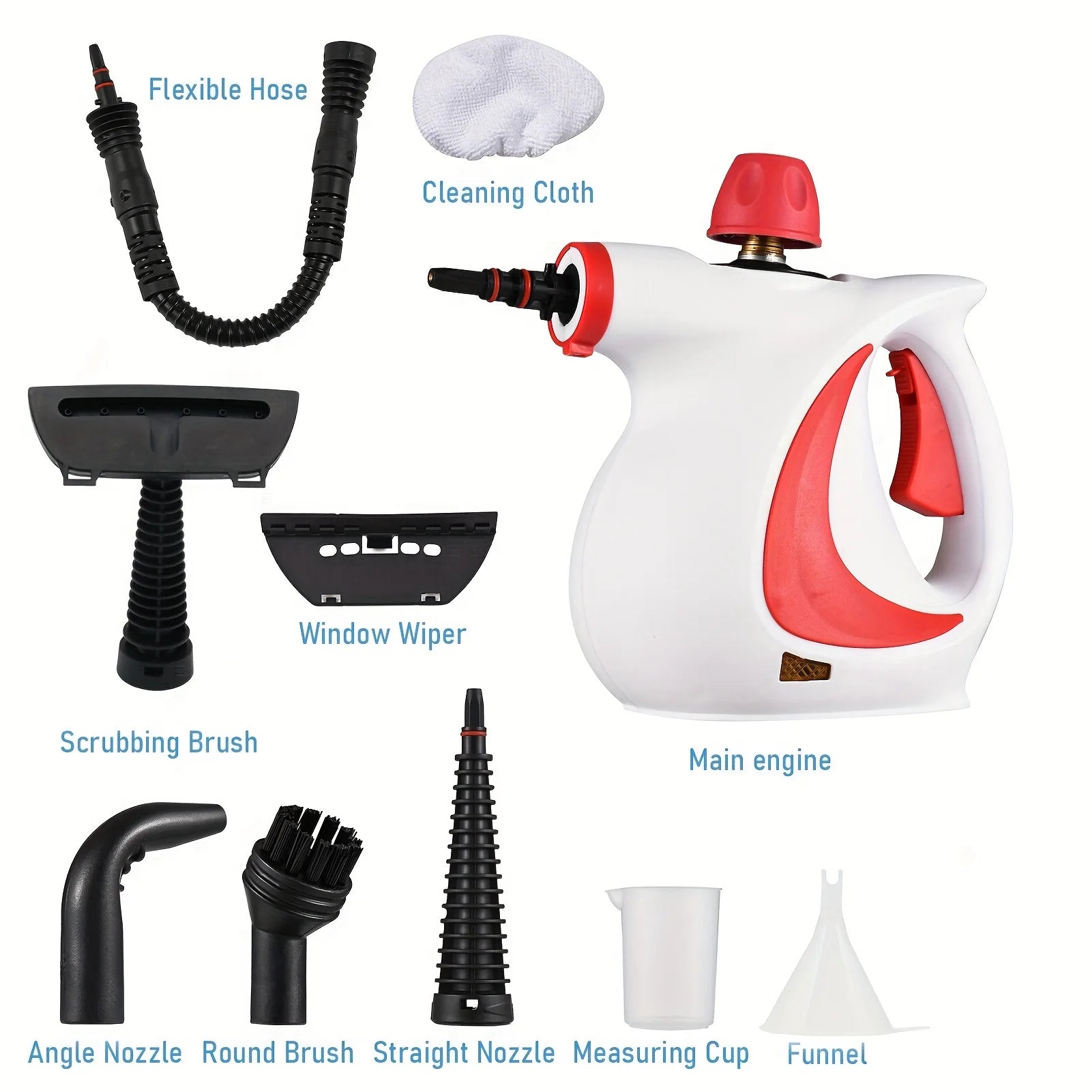 Portable Handheld Steam Cleaner Multifunctional Kitchen Range Hood Grease Remover Cleaning Machine Bathroom Cleaner for Car