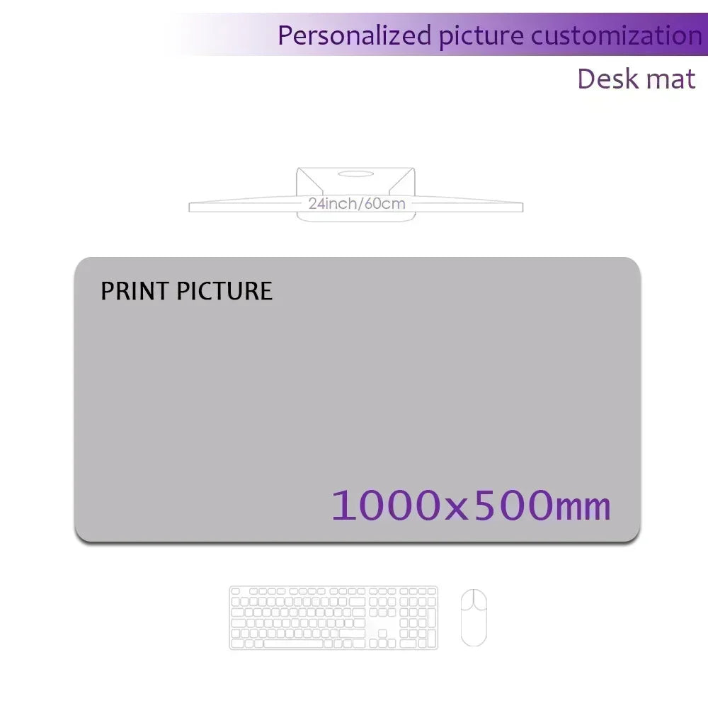 Custom Playmat 60x35cm Mousepad Custom Image Tabletop Gaming Deskmat Playmat Custom Game Mat Printing HD,Rubber Mouse Pad Xxl