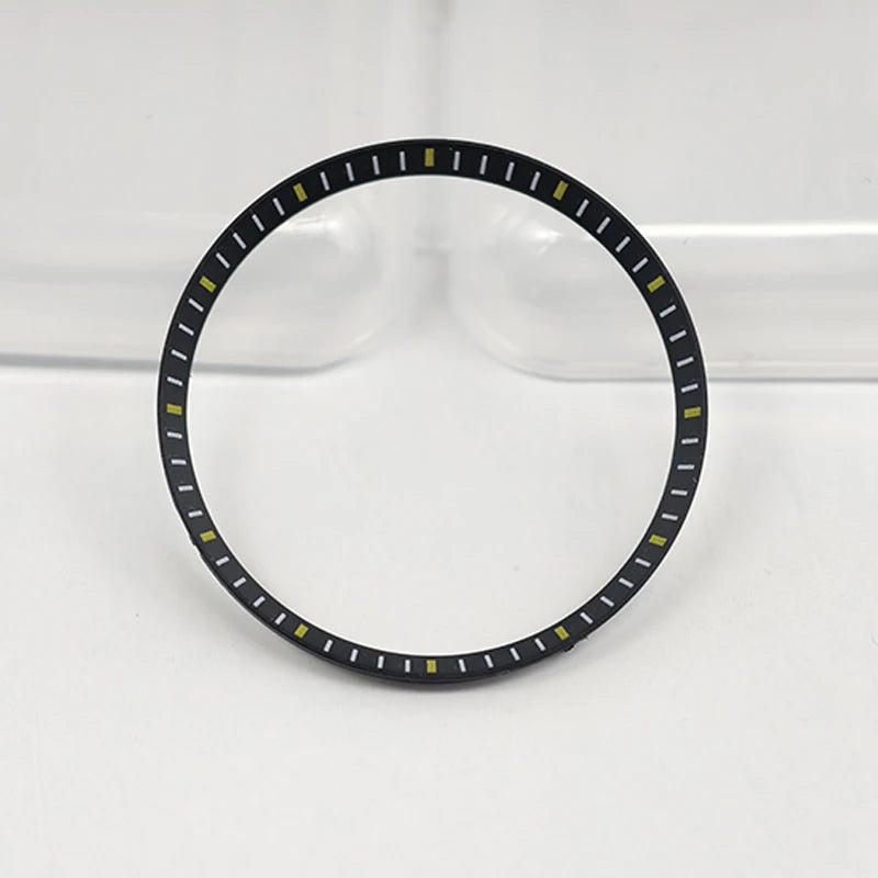 30.5mm Watch Chapter Rings Fit SKX007 SKX009 SRPD Watch Case Plastic Inner Ring NH35 NH36 Movement Men's Watch Parts Replace