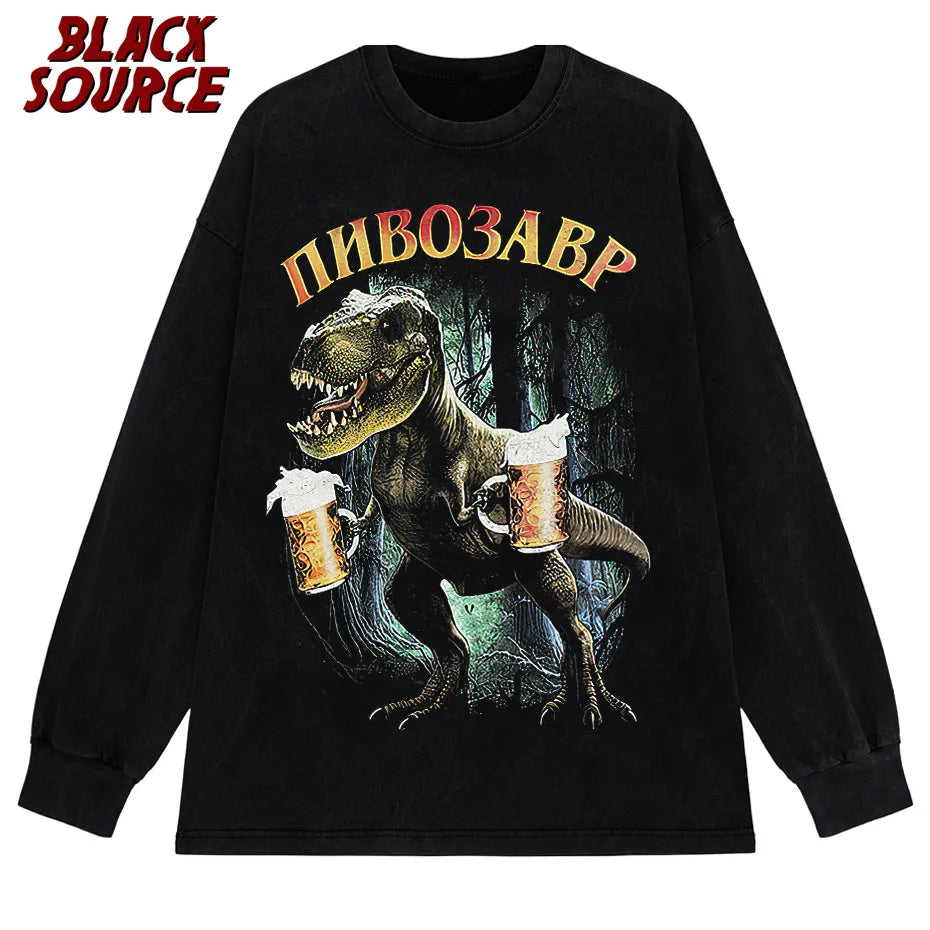 Men's T-Shirt With Pivosaurus Print casual Tshirt Unisex Tops Tee