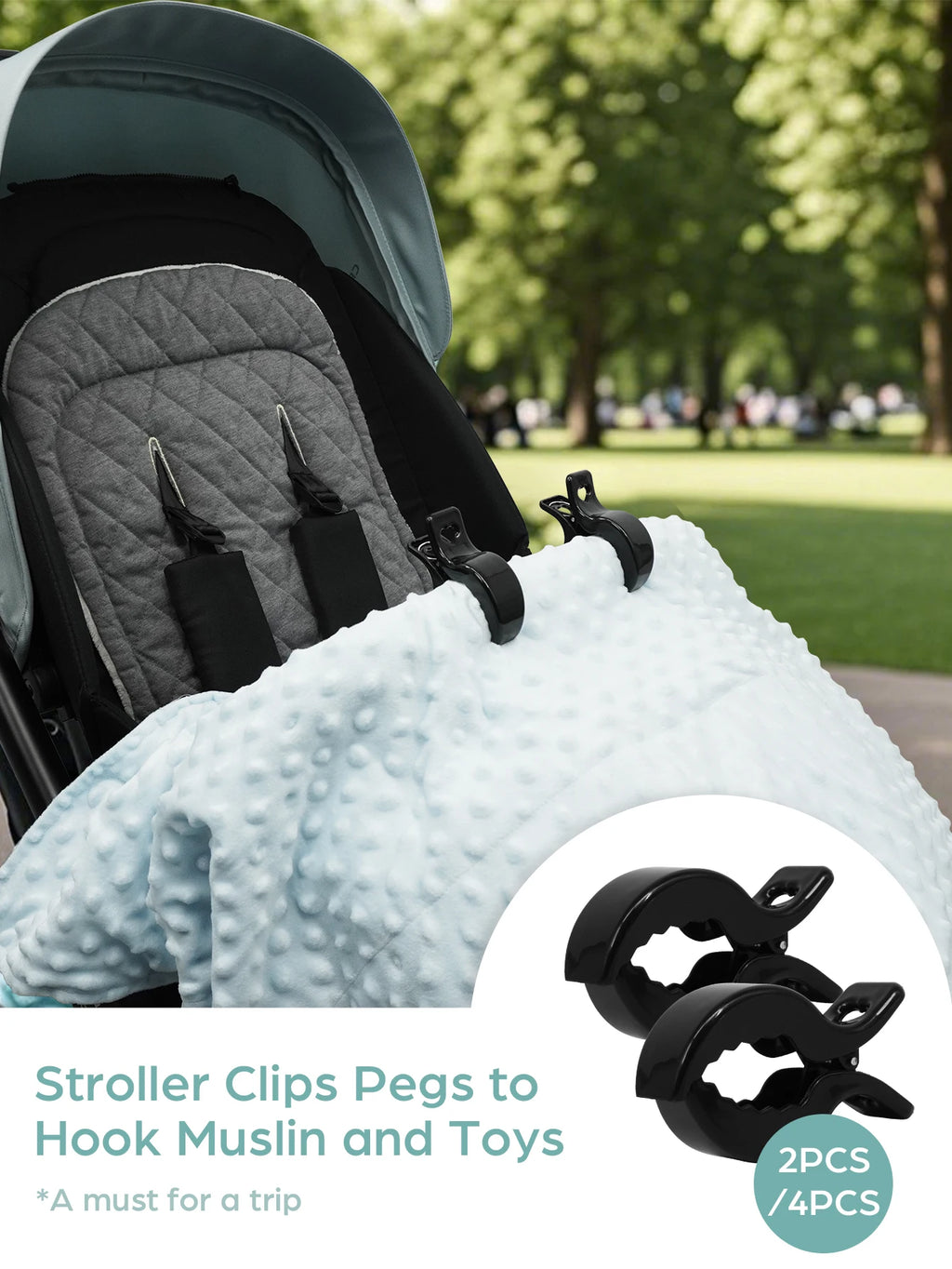 Multicolor Baby Stroller Clips Crocodile Anti-Drop Clamps for Blankets,Universal Pram/Car Seat Accessories