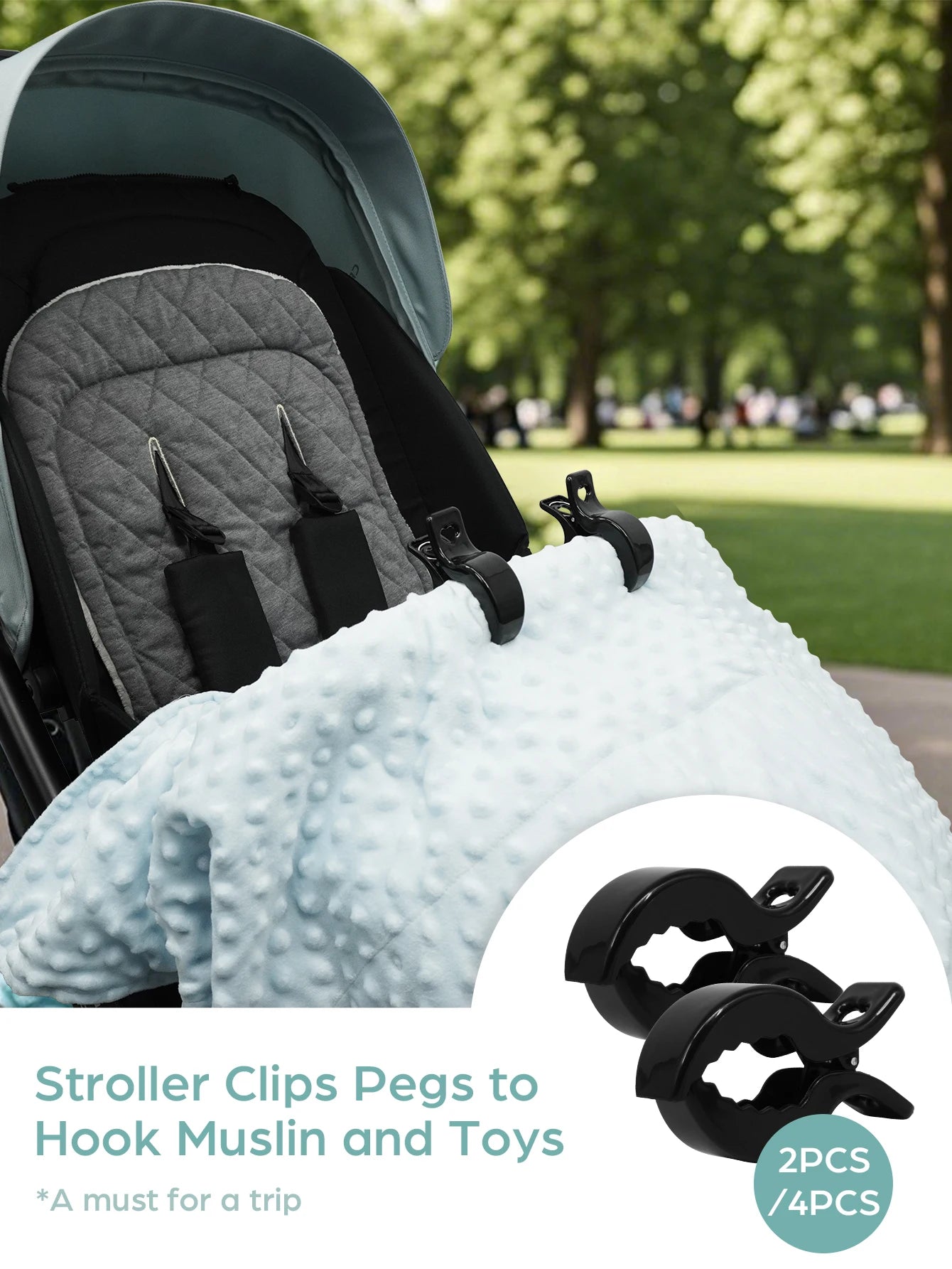 Multicolor Baby Stroller Clips Crocodile Anti-Drop Clamps for Blankets,Universal Pram/Car Seat Accessories