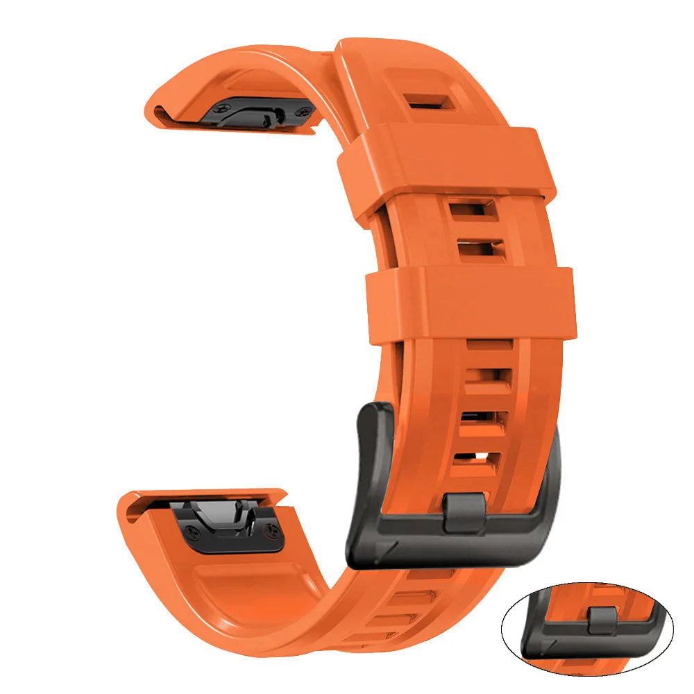 Fenix8 Watch Band For Garmin Fenix 8 Pro 47mm 51mm E 7 7X 6 6X/Epix Pro/Tactix8 970 965 QuickFit 22mm 26mm Sports Silicone Strap