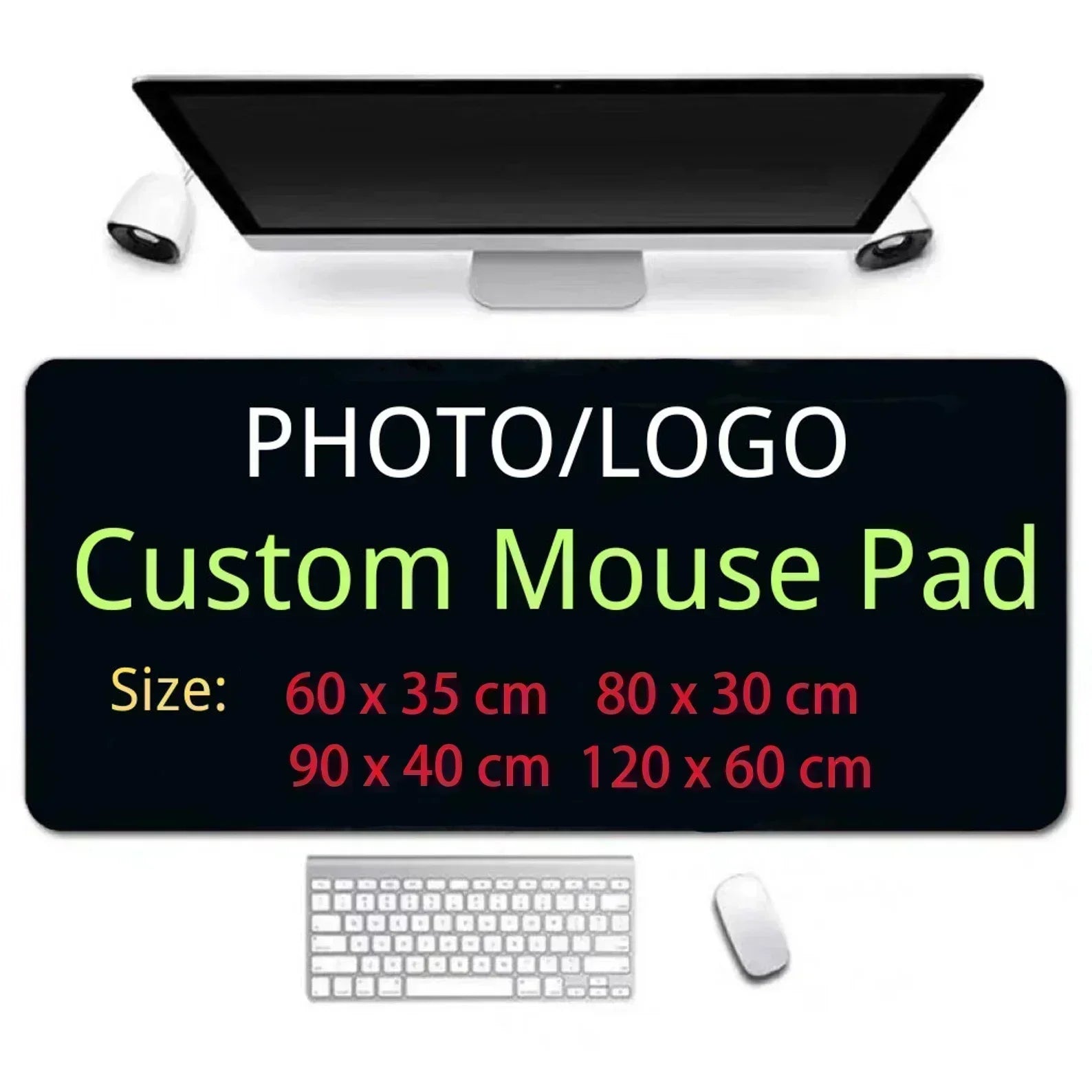 Custom Playmat 60x35cm Mousepad Custom Image Tabletop Gaming Deskmat Playmat Custom Game Mat Printing HD,Rubber Mouse Pad Xxl