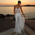 Casual Lace Spliced Pants Set Summer Women's Suit Elegant Round Neck Waist Cinching Blouse New Street Evening 2 Pieces Outfits