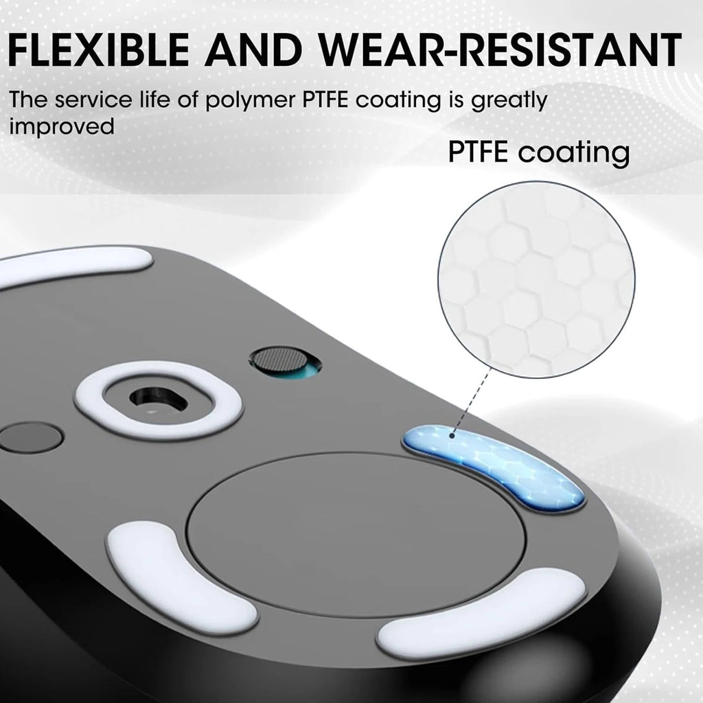 2Pack G Pro Wireless Mouse Skates Wear-Resistant Smooth Mice Glass Skates Pad Suitable for with Logitech Gaming Mouse