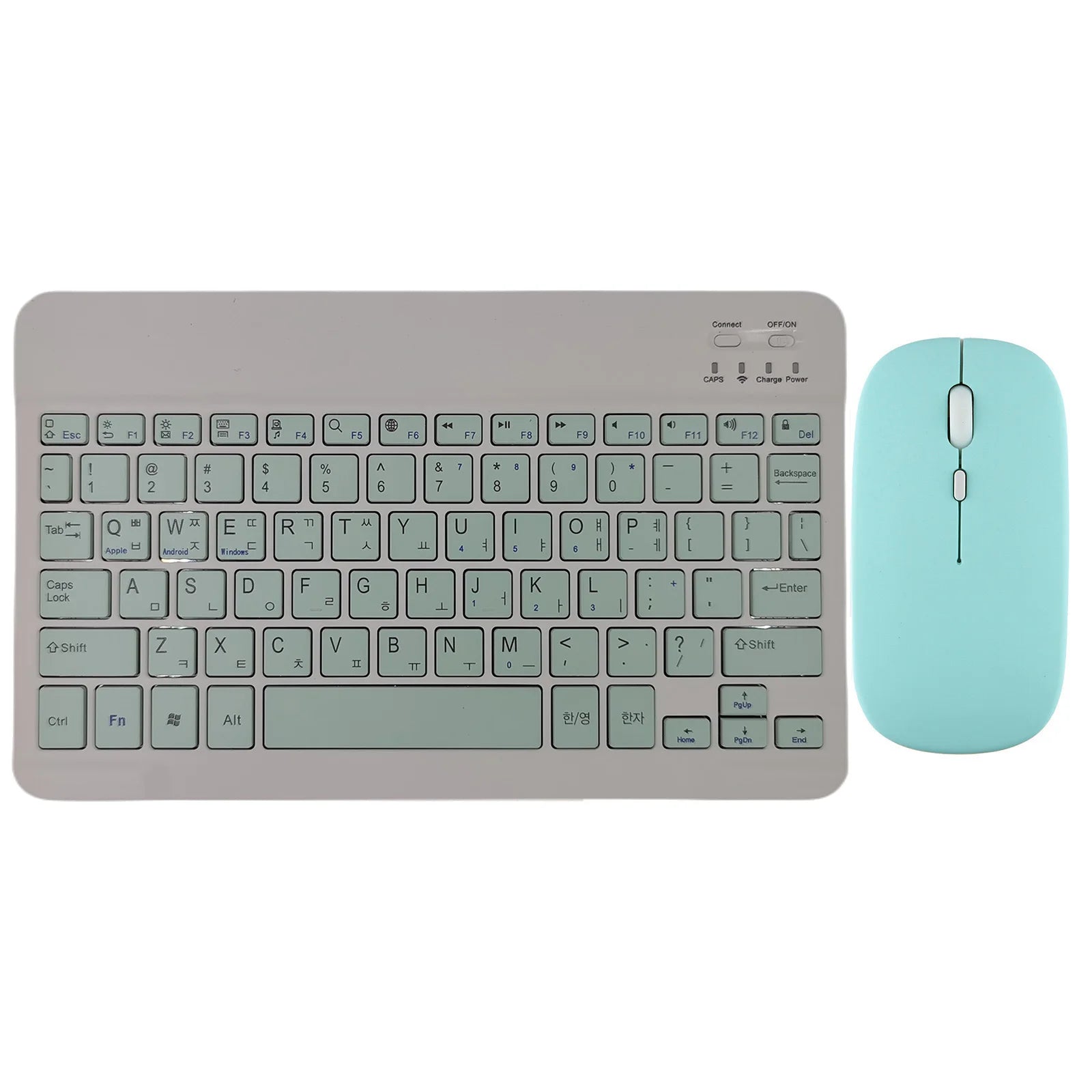 Bluetooth Wireless Keyboard Mouse Russian Spanish Korean For iPad Xiaomi MiPad Samsung Huawei MatePad Tablet Laptop IOS Android