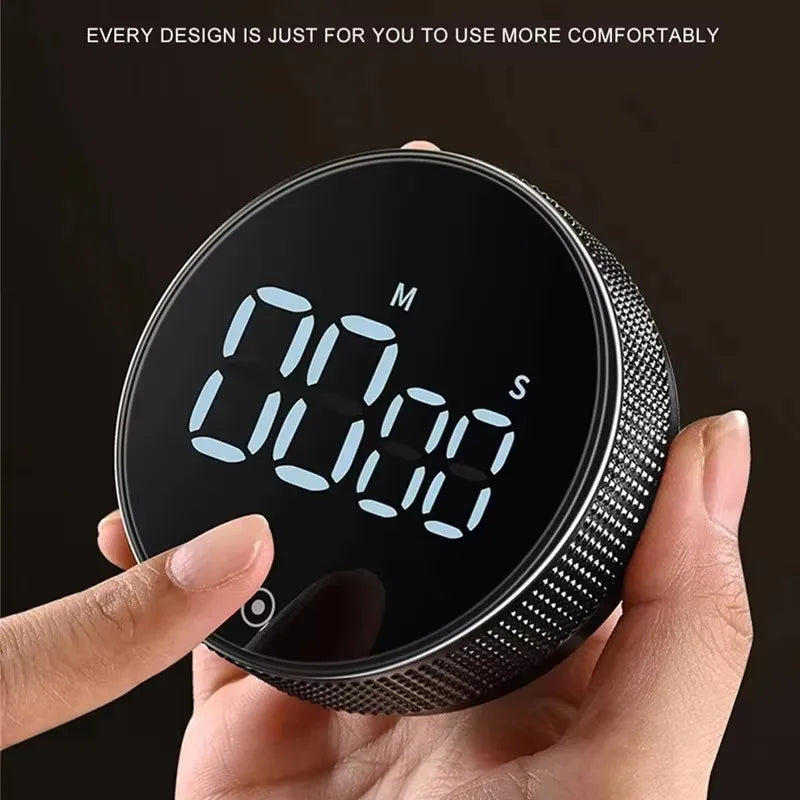 Kitchen Timer Digital Countdown Magnetic Egg Timer for Cooking with Constant Light Function for classrooms Quiet for Kids Adults