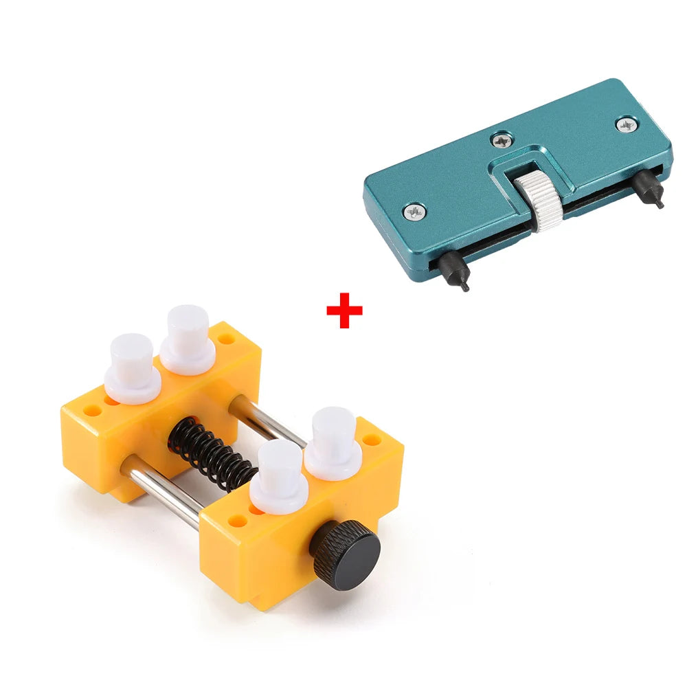 1 Set Adjustable for Watchmaker Repair Tool Watch Back Case Cover Holder Remover Opener Safety Stainless Steel Watch Accessories