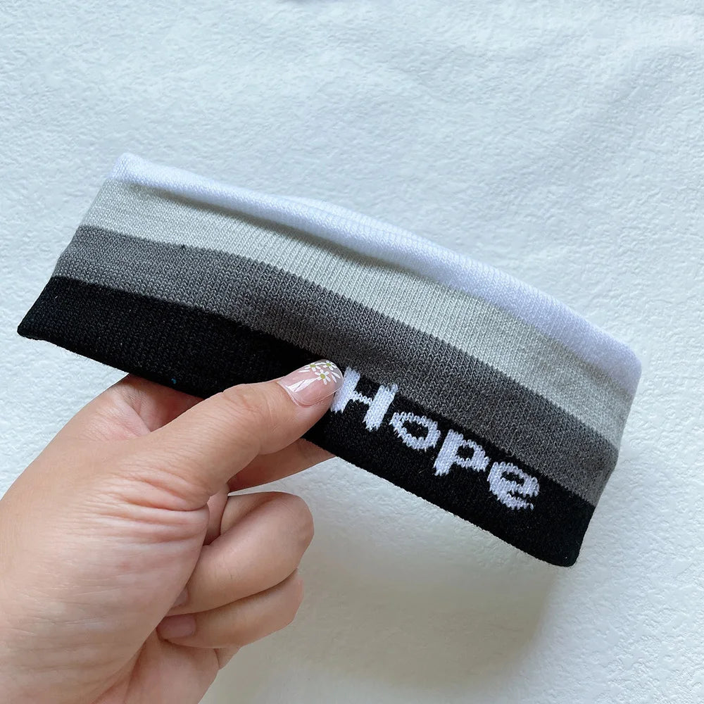 1PCS Sweat Band Sports Headband Fitness Sweat-Absorbing HairBand Yoga Jog Running Makeup Bath Headscarf Hair Accessories Unisex