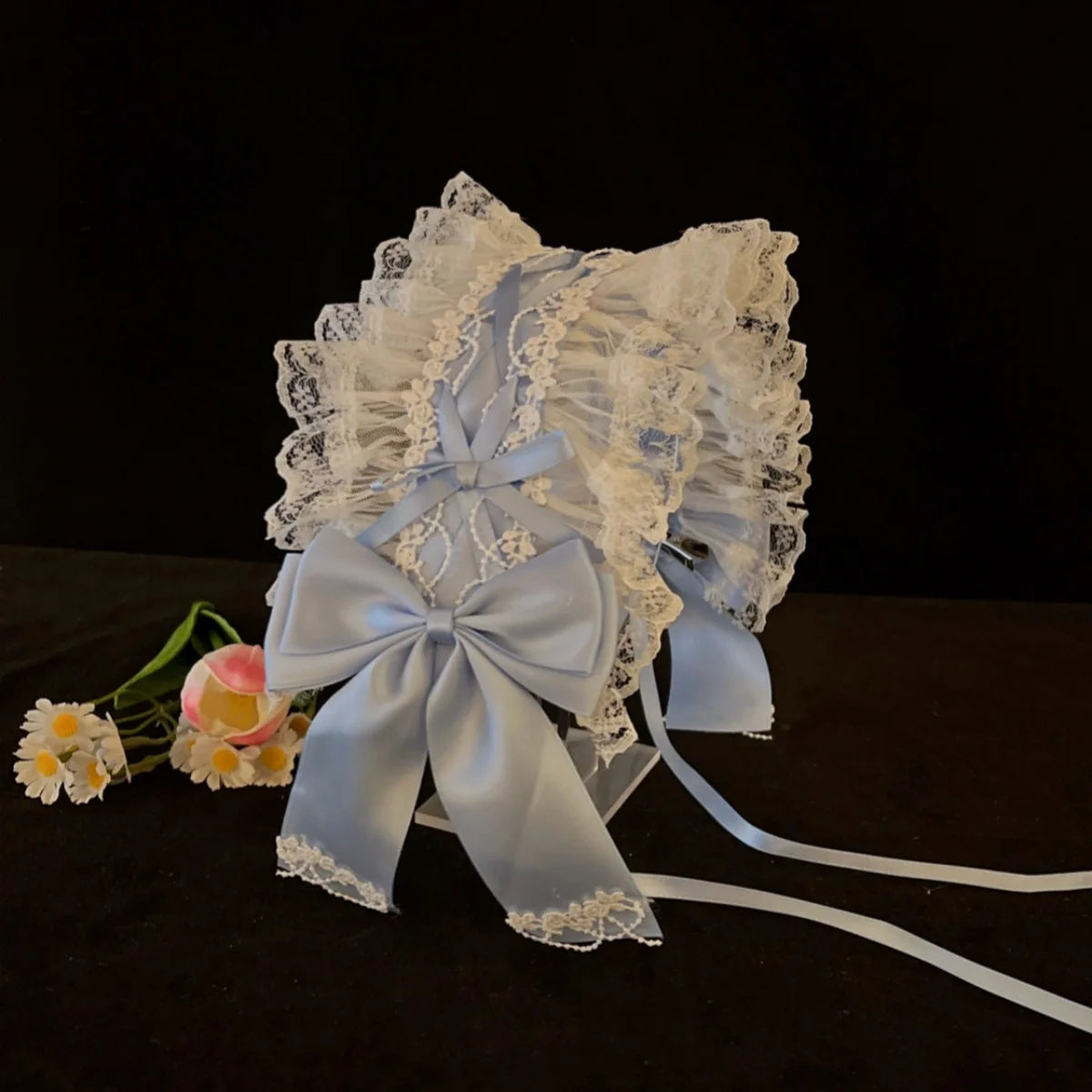 1PC Lolita Headband Hairband Bow Lace Lolita Accessories Sweet Japanese Lolita Maid Versatile Headwear Bear Ears