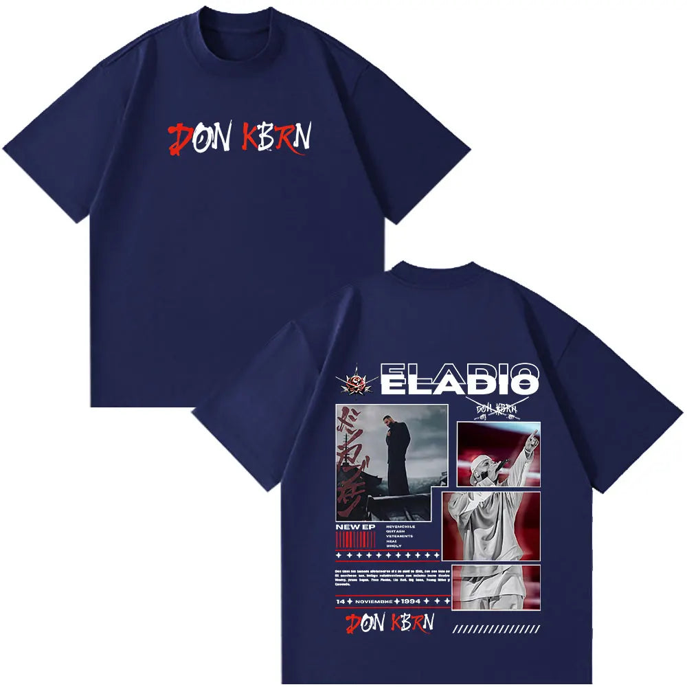 Eladio Carrion DON KBRN 2025 Album Graphic T-shirts Men Women Clothing Fashion Hip Hop Tshirt Casual Cotton Short Sleeve T-shirt
