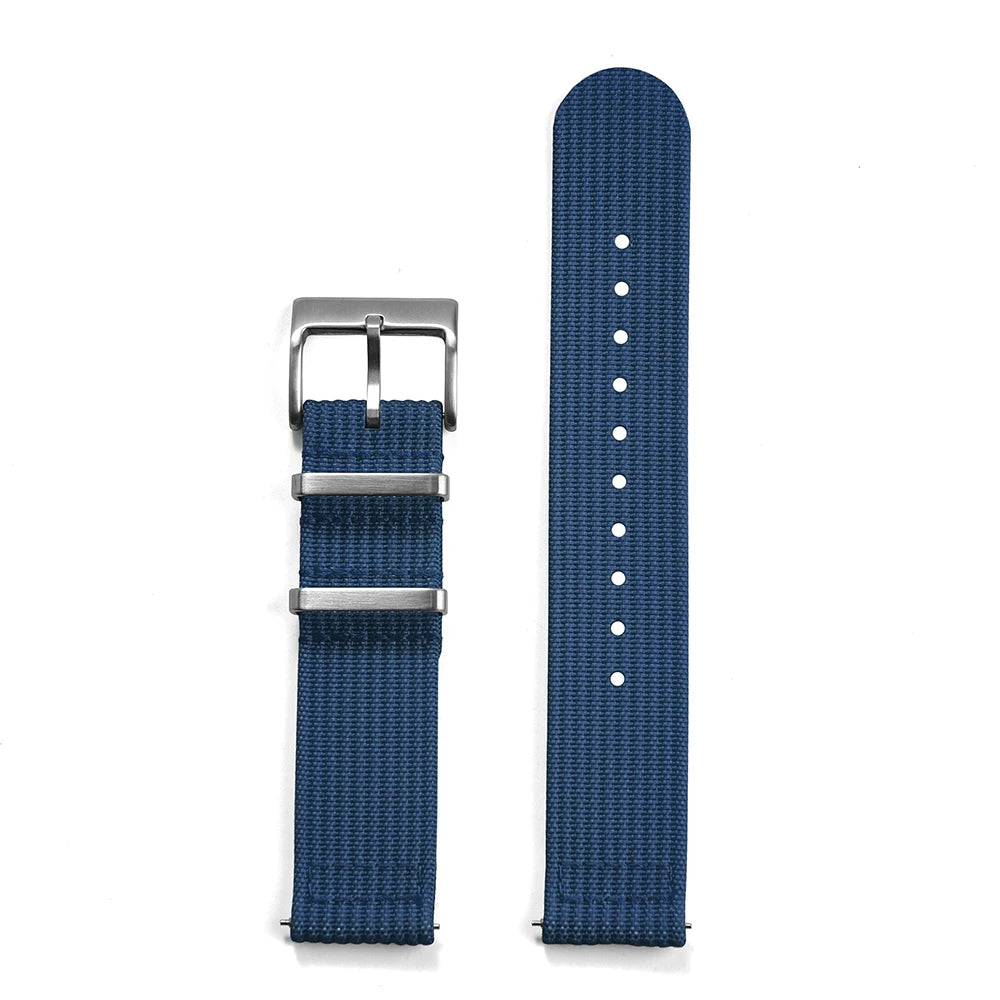 MZDTIMK Sailcloth Nylon Ribbed Strap 18mm 20mm 22mm New Design Quick Release Military Ribbed Nylon Watch Bands