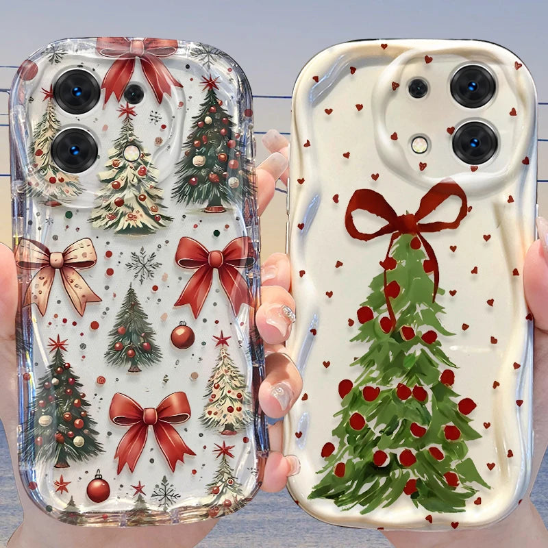 Christmas Tree Snowflake Case for Xiaomi Redmi Note 14 13 12 11 10 Pro Plus 5G 9 14C 13C 4G 12C 10C 10S A2 A1 Silicone Cover