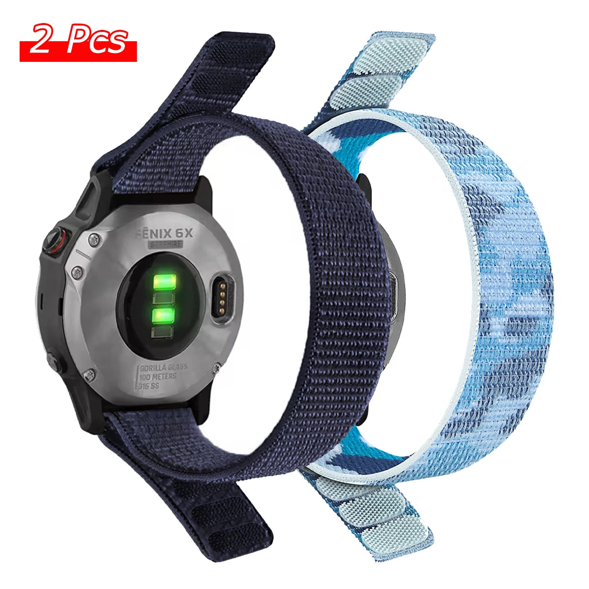 26mm 22mm Nylon Loop Watch Band For Garmin Fenix 8 8Pro 7 7X 6 6X 5X/Forerunner 970 965/Enduro 3 2/Instinct 3 2X QuickFit Strap