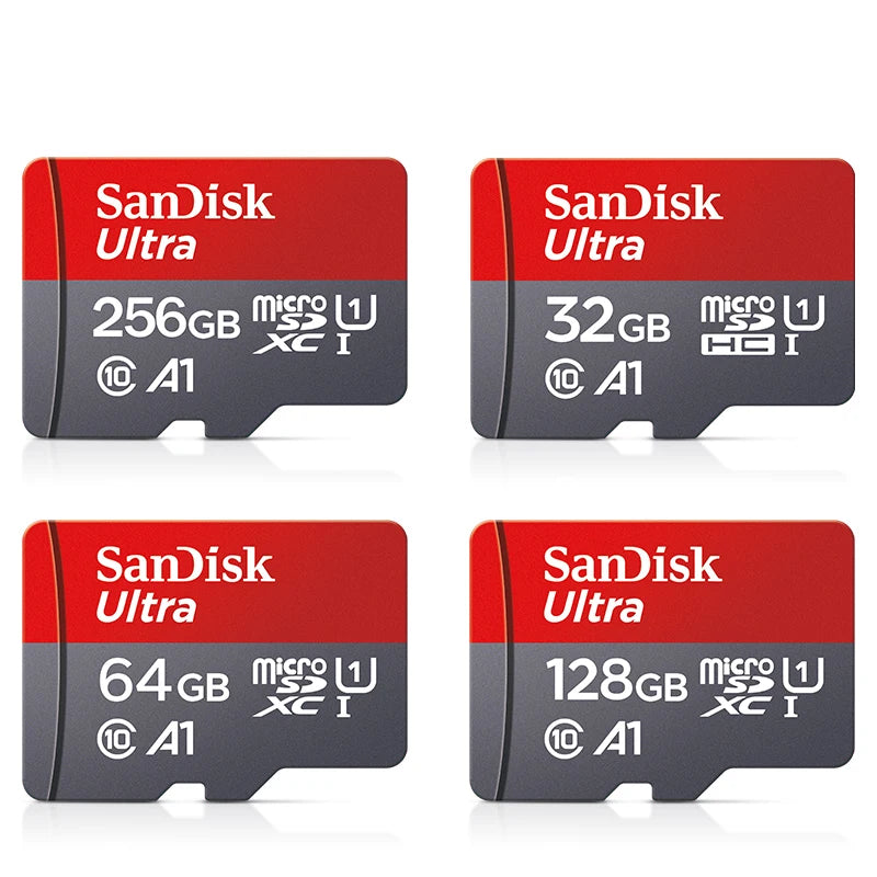 SanDisk Micro SD Card 128GB 32GB 256GB Memory Card 64GB Class 10 A1 Cartao De Memoria for Smartphone/Tablet