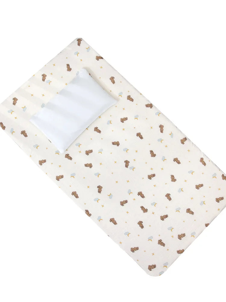 1 Pcs Baby Crib Sheets for Boys Girls Fitted Crib Sheet  for Standard Crib and Toddler Mattress Super Soft Microfiber Baby Sheet