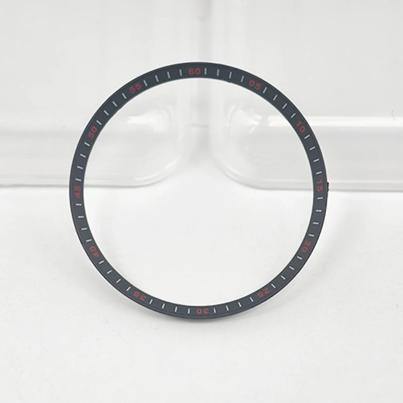 30.5mm Watch Chapter Rings Fit SKX007 SKX009 SRPD Watch Case Plastic Inner Ring NH35 NH36 Movement Men's Watch Parts Replace