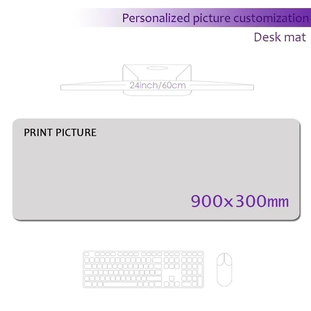 Custom Playmat 60x35cm Mousepad Custom Image Tabletop Gaming Deskmat Playmat Custom Game Mat Printing HD,Rubber Mouse Pad Xxl