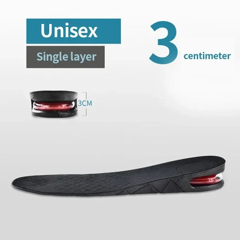 Height Increase Insole Adjustable Height Insole Height Increasing Shoe Inserts Air Cushion Shock Absorbing Shoe Pads 3/5/7/9cm