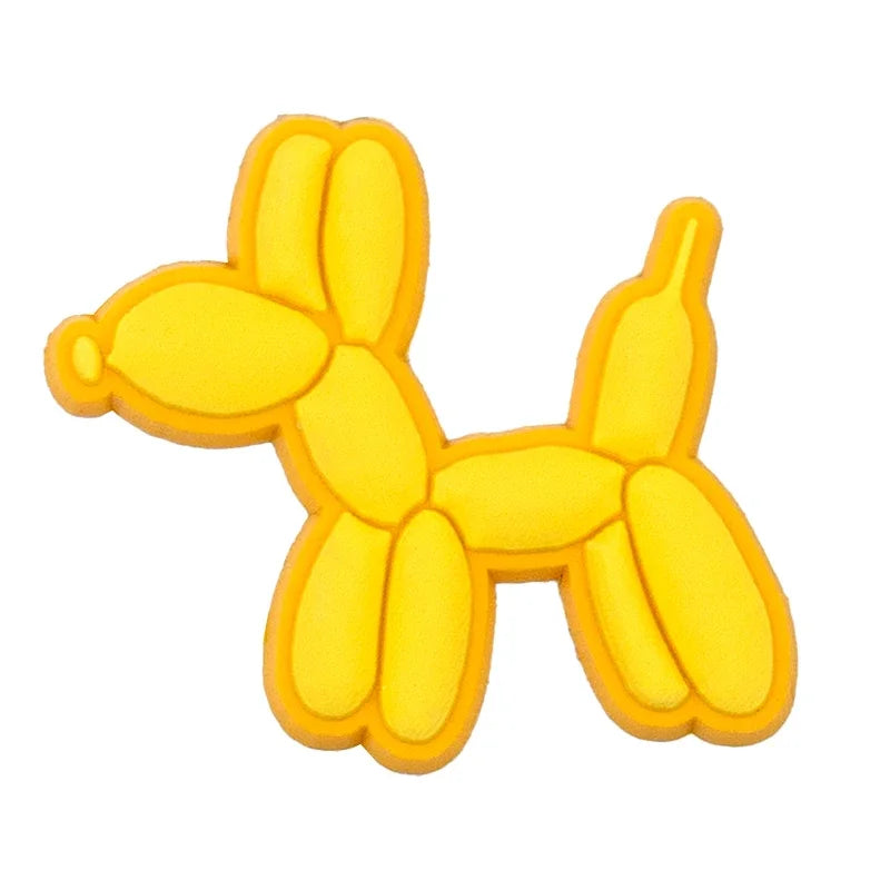 1/16pcs Cute Dog Butterfly Shoe Accessories for Women Girls Yellow Diamond Heart Shoe Charms Cherry Blossom Palm Pin Clog