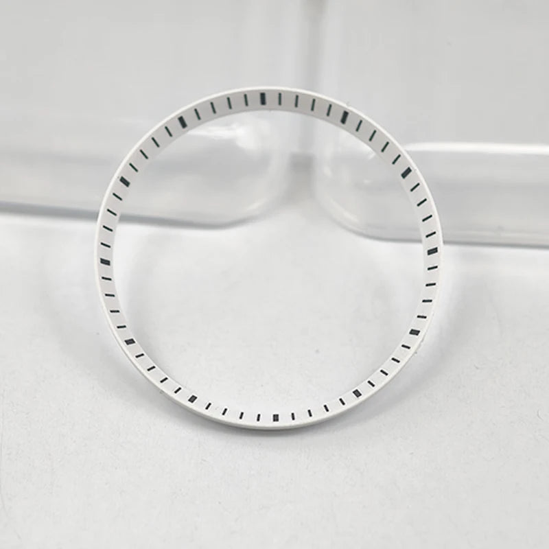 30.5mm Watch Chapter Rings Fit SKX007 SKX009 SRPD Watch Case Plastic Inner Ring NH35 NH36 Movement Men's Watch Parts Replace
