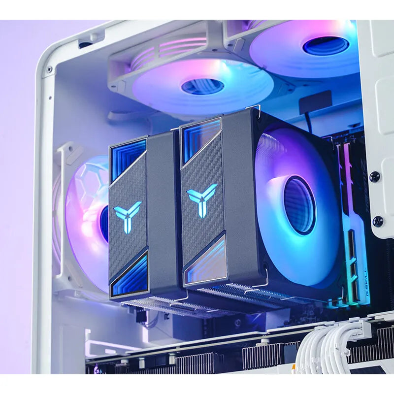 JONSBO CR-3000 Nickel Plated 7 Heat Pipe CPU Cooler ARGB Fan Dual Tower Air-cooled Radiator For LGA1700 115x 1200 2011 AM4 AM5