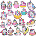 20pcs Cute Animals Unicorns Boys Girls Shoe Charms Horse Garden Shoe Accessories Decorations for Kids Birthday Gift