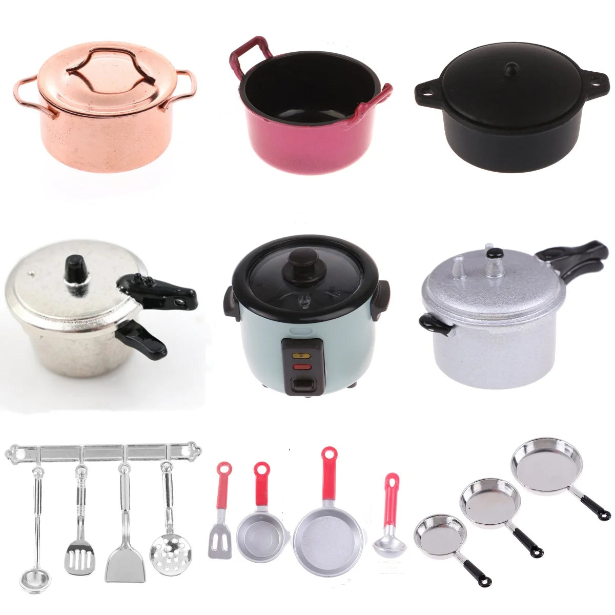 1PC Dollhouse 1/12 Scale Mini Bread Machine Miniature Kitchen Access Toaster Home Decoration Spoon Shovel Cookware Model