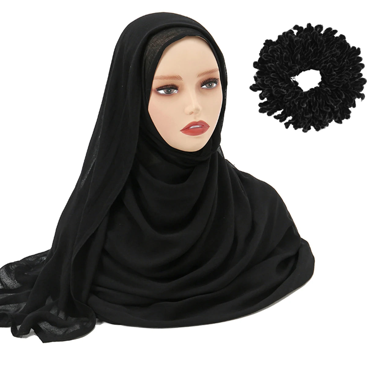 Fashion Modal Hijab Rayon Cotton Shawls Muslim Hijabs For Women Plain Scarf Big Size Headscarf Islamic Turban Headband 190*85cm