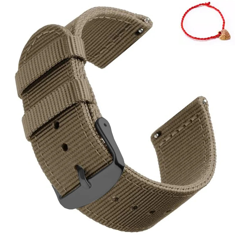 Waterproof Sailcloth Watch Band Quick Release Watch Strap 18mm 20mm  22mm Nylon Watchband