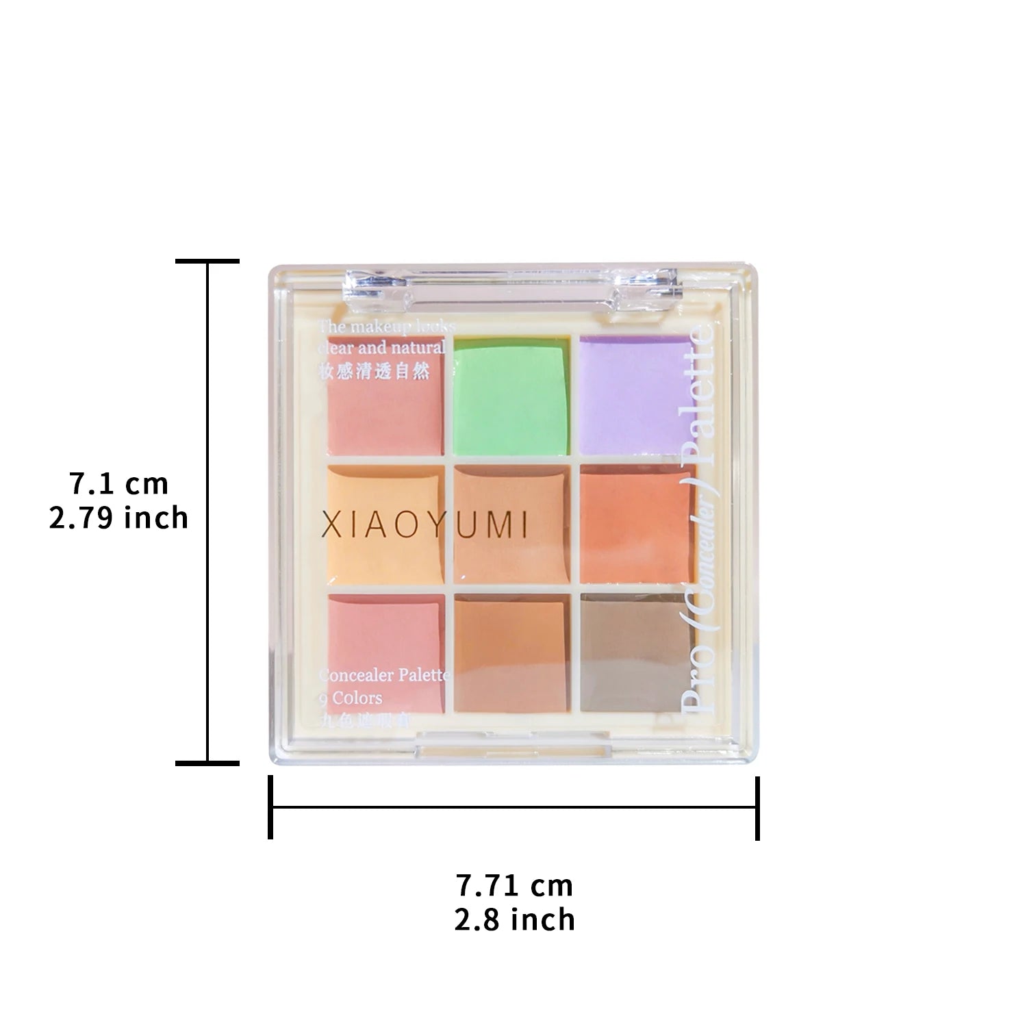 Multi-Color Concealer & Color Correcting Palette, Correcting Green/Purple Shades for Face Makeup, Blemish & Dark Circle Coverage
