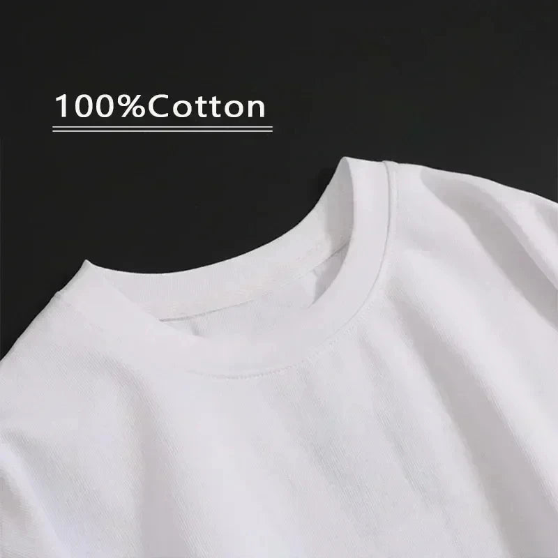FMF Men's Printed Cotton T-shirt for Spring and Summer New Items Men's and Women's Casual Ventilate Short Sleeved Streetwear