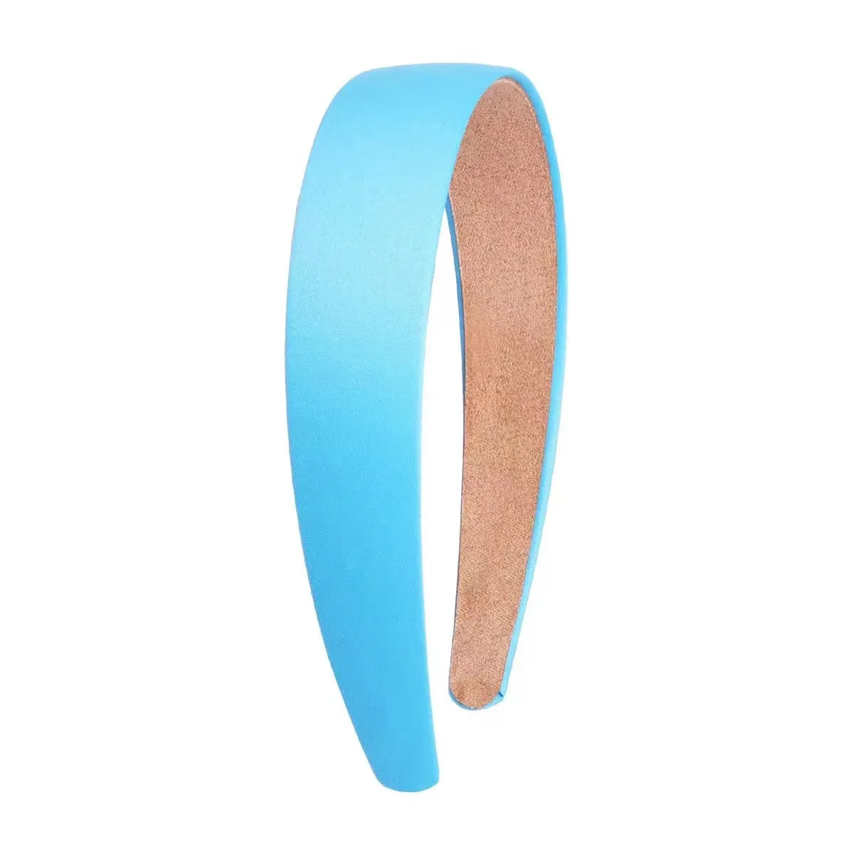 French style thin edge chic hairband pure color vintage silk hair accessory
