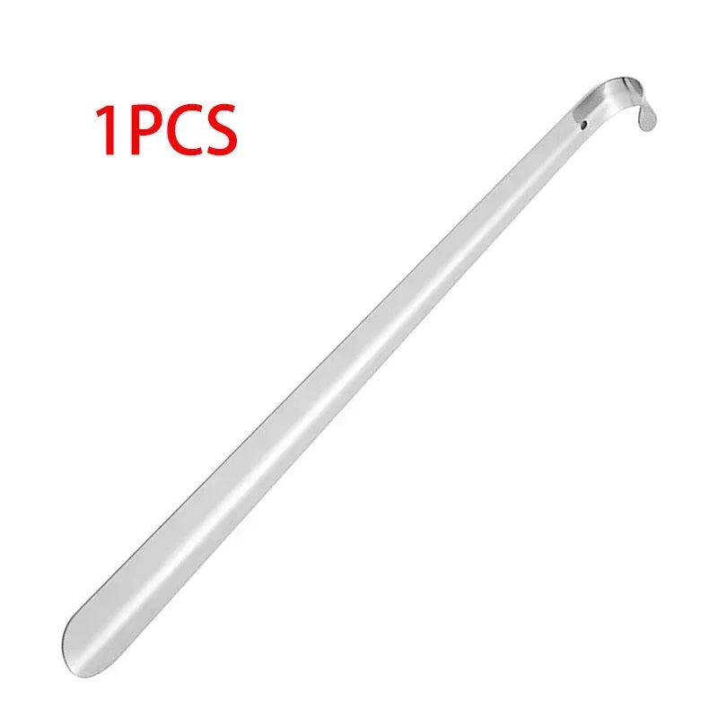 52cm Extra Long Stainless Steel Silver Metal Shoehorn Shoe Lifter Aid Slip-On Shoe Pulling Tool for Easy Shoe Removal
