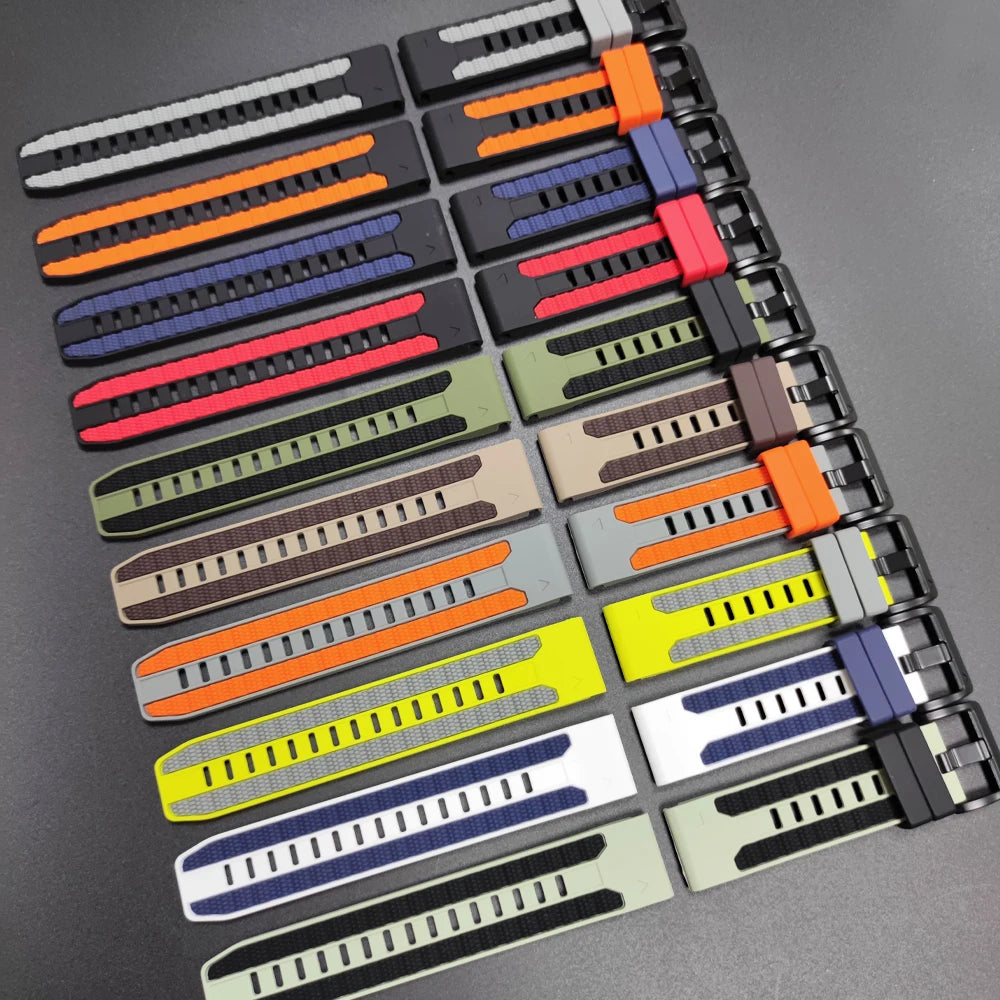 Fenix8 Watch Band For Garmin Fenix 8 Pro 47mm 51mm E 7 7X 6 6X/Epix Pro/Tactix8 970 965 QuickFit 22mm 26mm Sports Silicone Strap