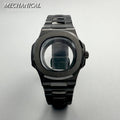 40mm Square Watch Case for Nautilus Style NH35 NH36 NH38 Movement Rose Gold/Black/Silver PVD Stainless Steel Sapphire Watch Case