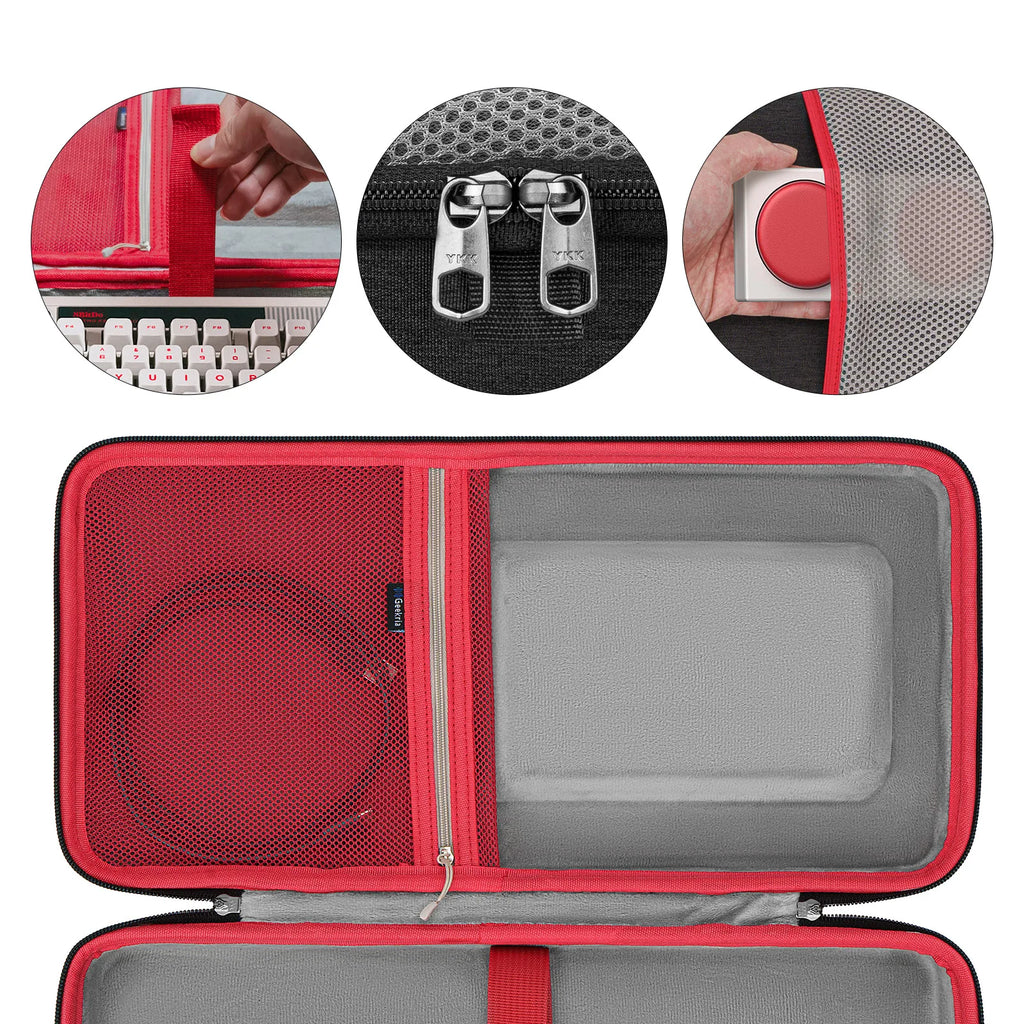 Geekria Keyboard Case Compatible with 8Bitdo Retro Mechanical Keyboard Dual Super Programmable Keys Against Drops, Dust, Bumps